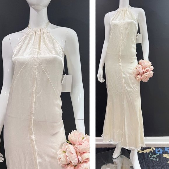 Brenda Knight For Free People RawHem Satin Dress - Picture 9 of 14